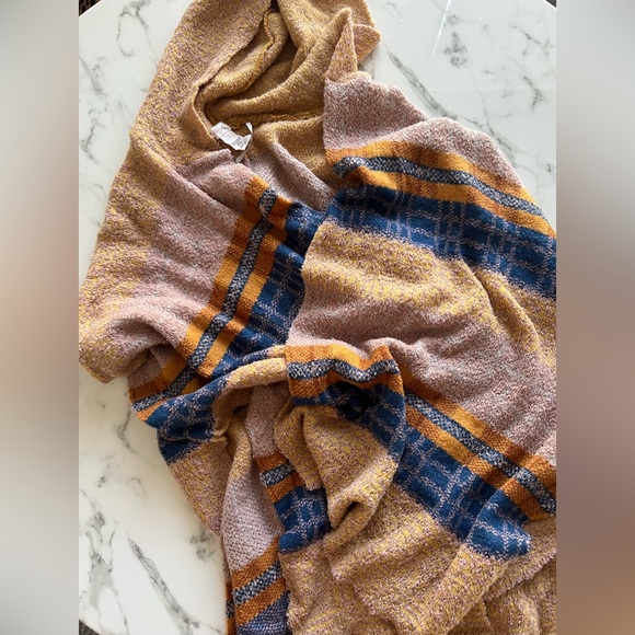 Free People hooded striped poncho - Picture 2 of 3